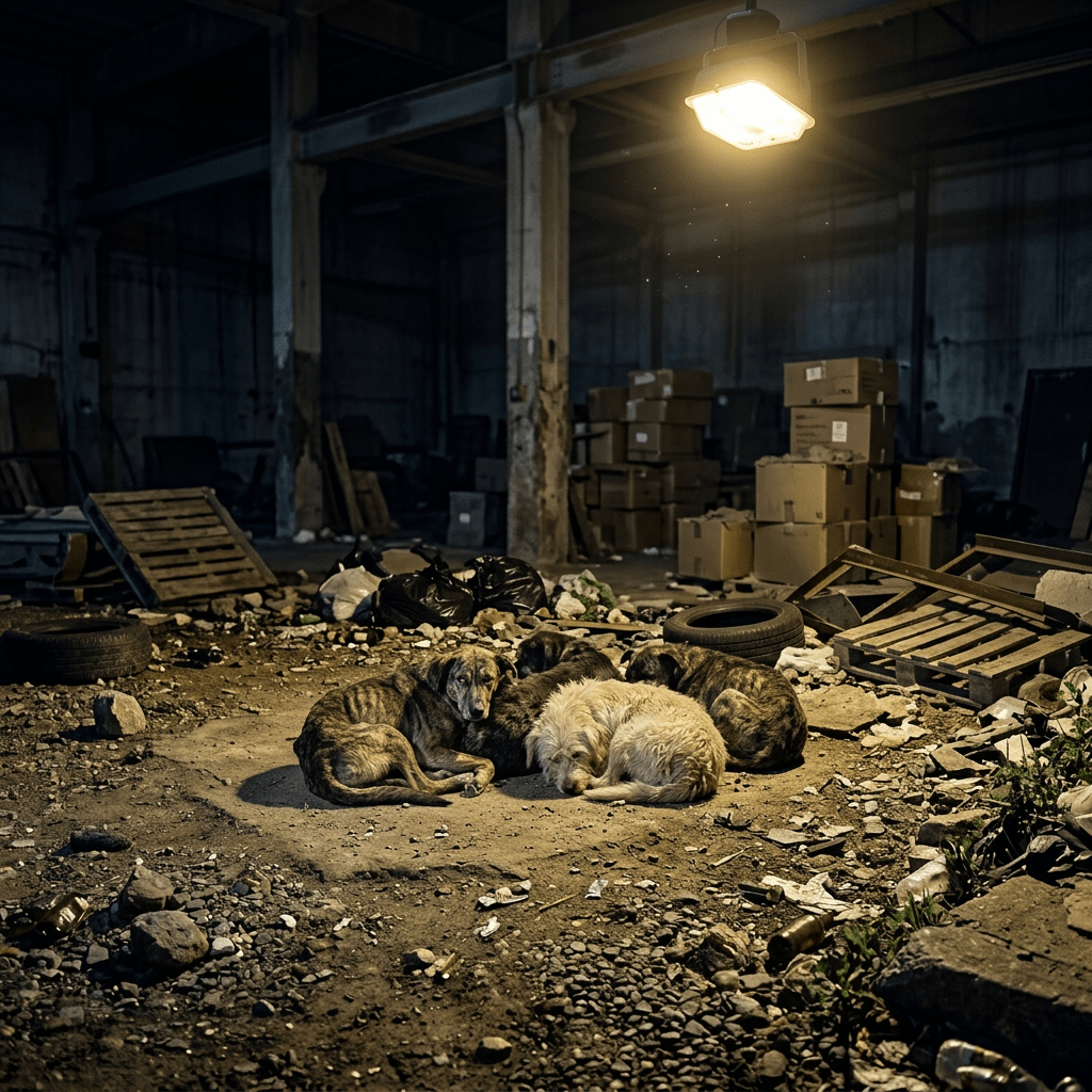Make dogs skinny in dark indoor room